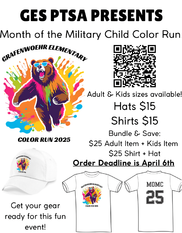 Image for GES Color Run T-shirt Purchase Option from PTA