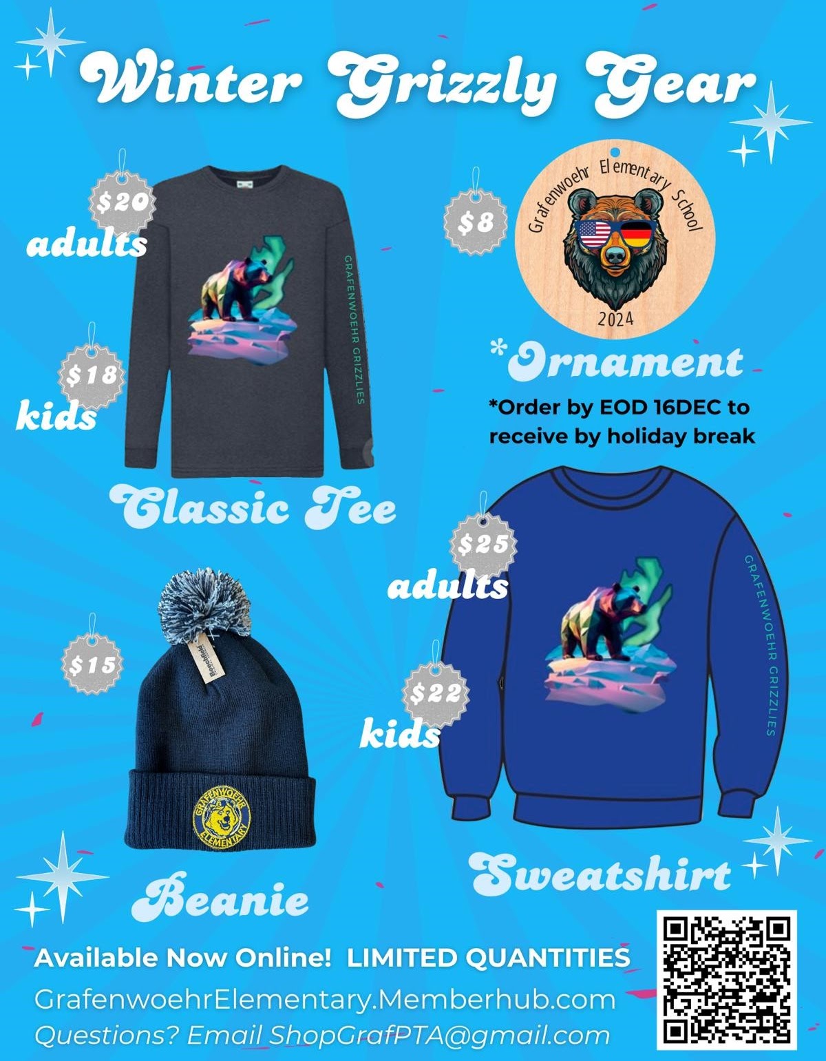 PTA Winter Spiritwear Sale Flyer