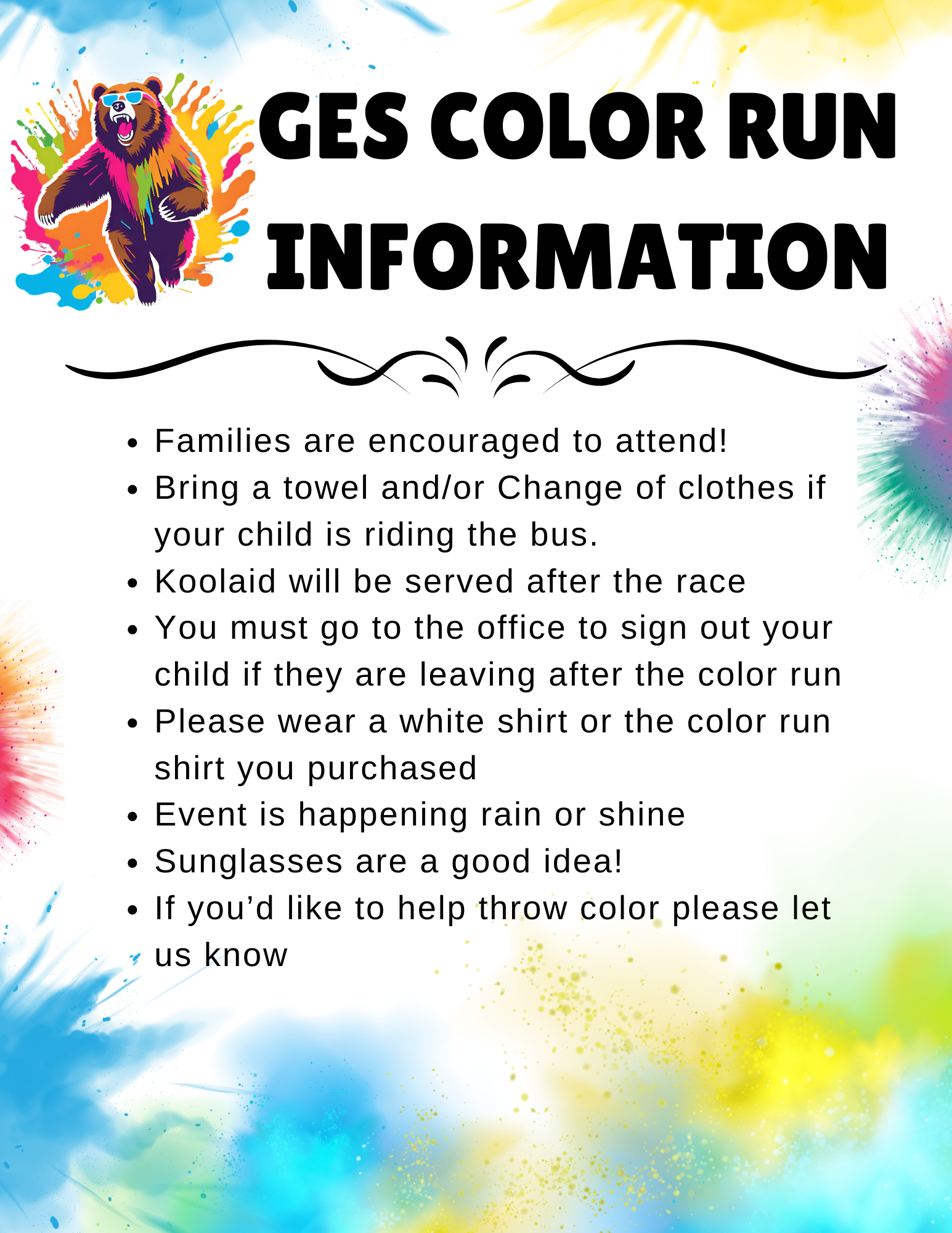 Color Run Information