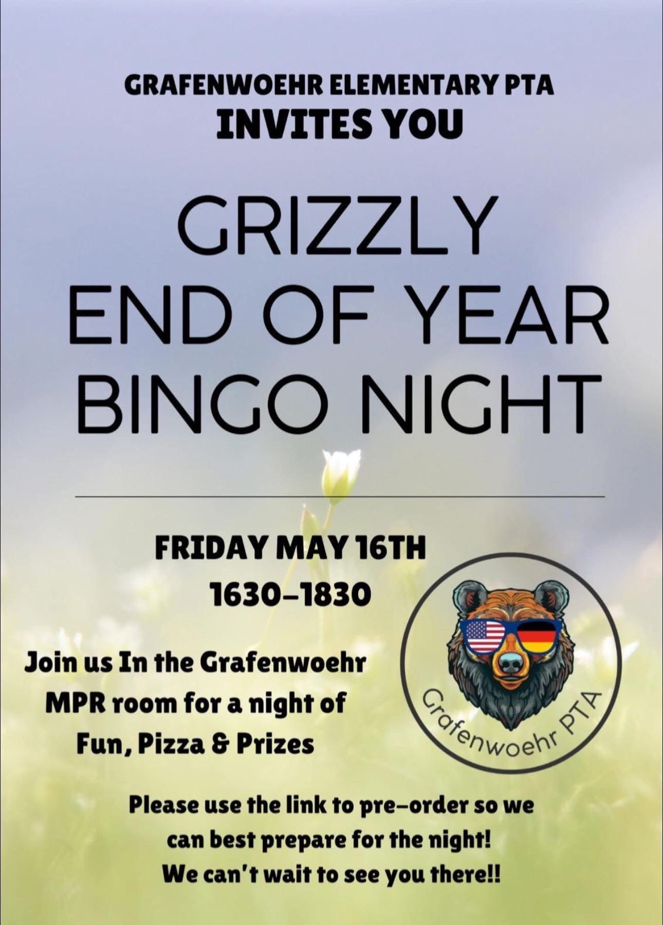 Image Advertising BINGO Night May 2025