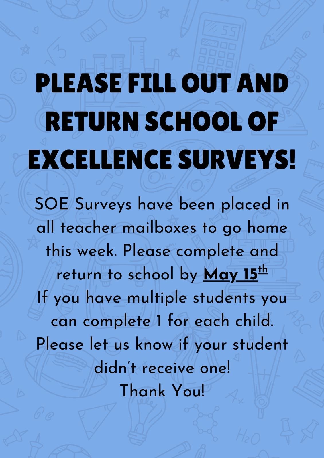 Image for PTA Survey Flyer Return